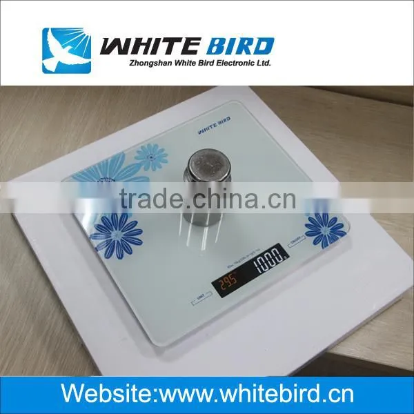 5kg/1g electronic digital tempered glass weighing kitchen scale