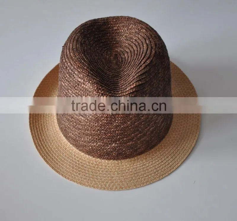 Fashion design customized plain color unisex straw hat cheap