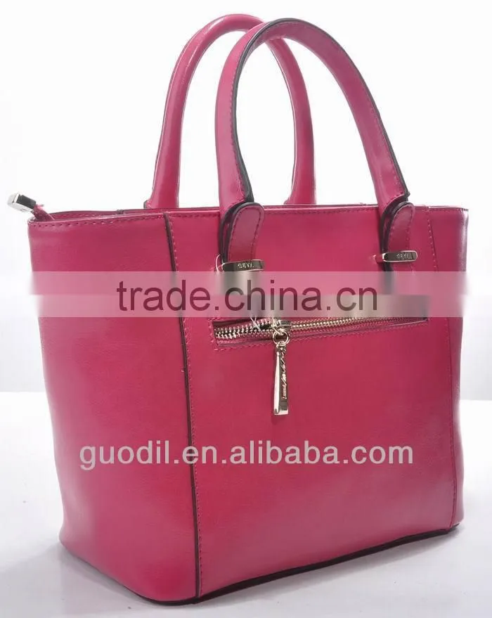 Shiny smooth leather bag 2014 latest design bags woman's handbags