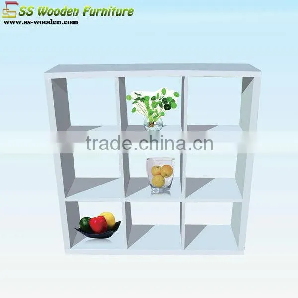 4-tier white wooden bookshelves BS-12030126