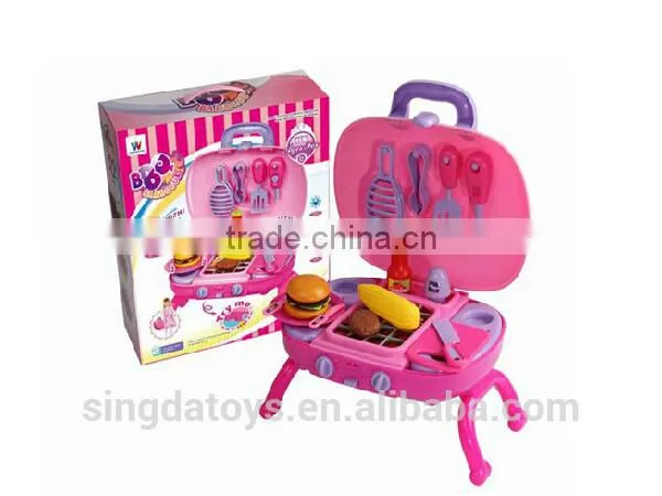 Hot Sale Kids Kitchen BBQ Play Set with Sounds and Accessories