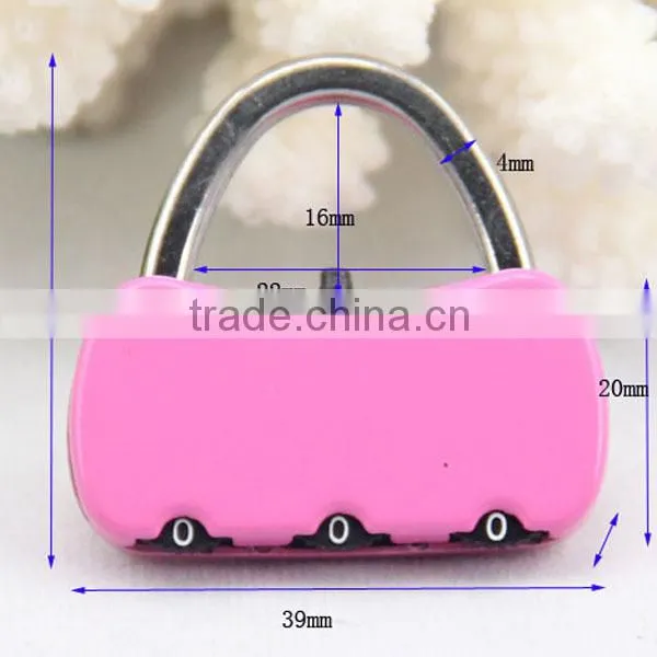 cheap cute combination luggage password padlock