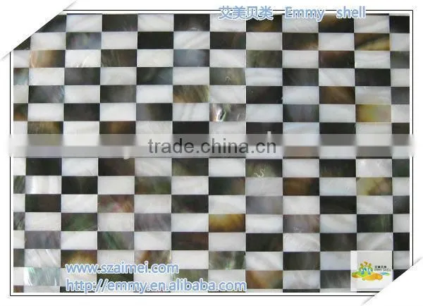 Mixed design mother of pearl shell mosaic wall tile wall panel