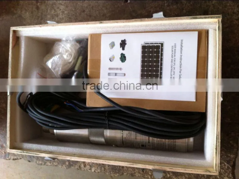 4inch Submersible Solar Pump (6.5cbm/hr-98m-1 kw)