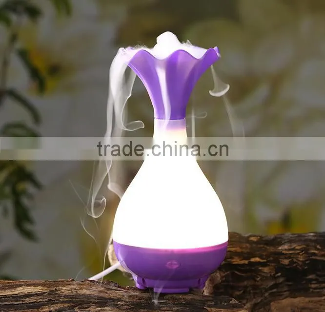 5 Color decorative Ultrasonic Home Aroma Humidifier Air Diffuser Purifier Atomizer Essential Oil Diffuser Mist Maker Fogger