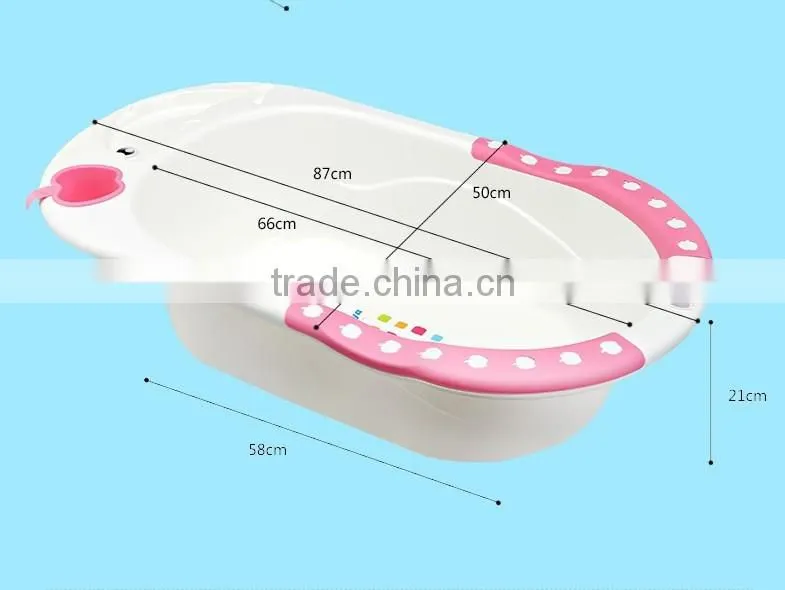 Safety baby shower holder plastic baby bath tub baby bath seat net bed