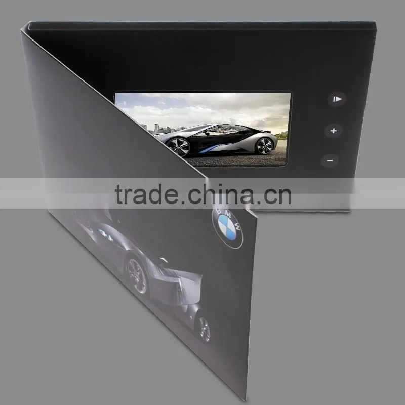2015 factory outlet 5 inches video player greeting card