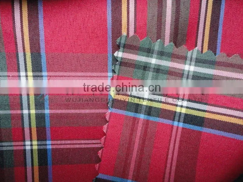 check striped yarn dyed chambray fabric for shirt