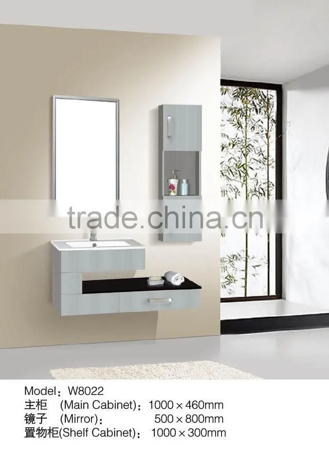 304 stainless steel bathroom vanity factory W8022