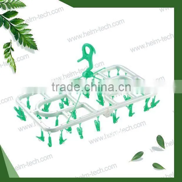 Folding Plastic Clothes Hanger(40pegs)-HMT3073