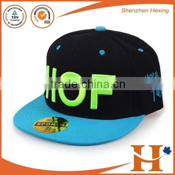 Customized sticker hat snapback caps
