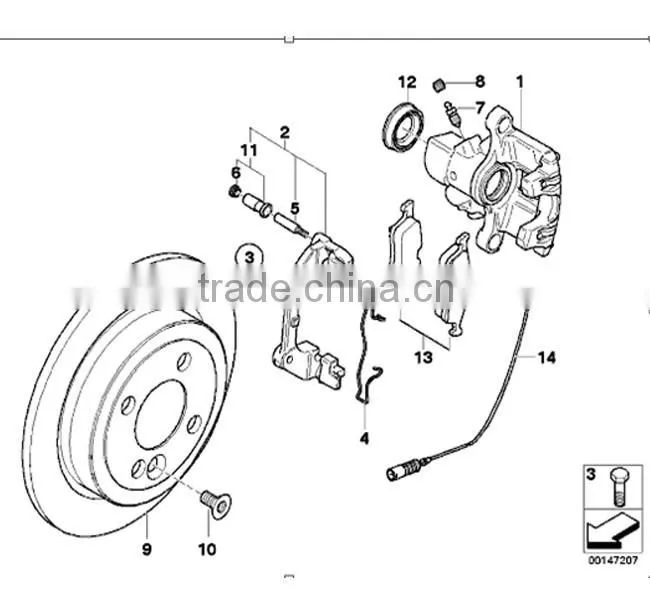 semimetal ceramic brake pad Japan car