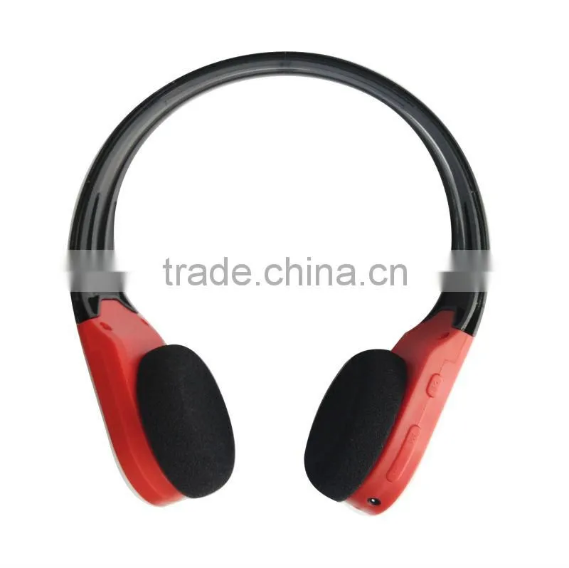 Low price mp3 headphone support memory card,headphone mp3 with fm built-in battary
