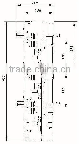 Fuse Disconnector Vertical type Fuse switch disconnector 3P