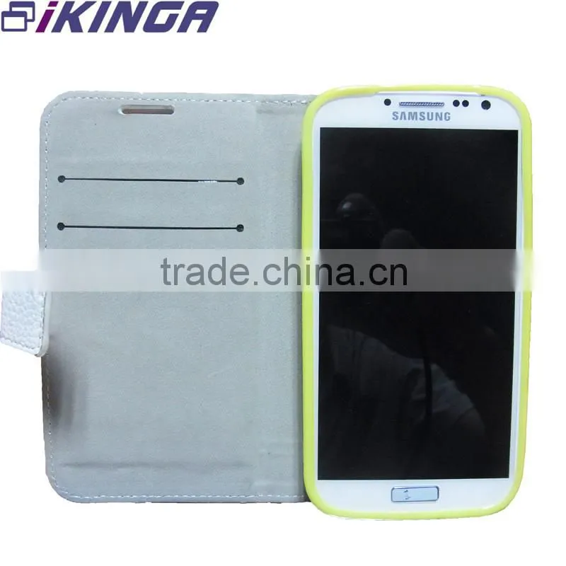brass knuckles case for galaxy s4,pu leather wallet case for samsung S4