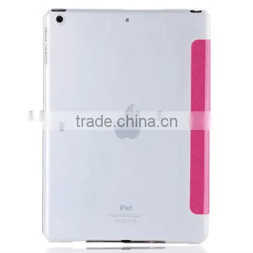 Pu leather three folder Transformers case for tablet For ipad air case D0107