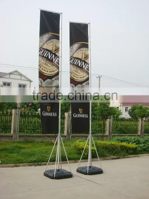 5M portable Outdoor telescopic flagpole,outdoor advertising beach flag