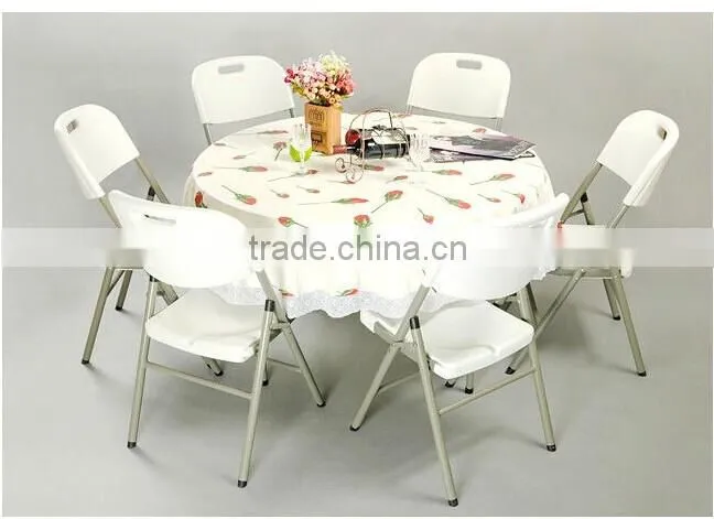 Hongma plastic round folding table