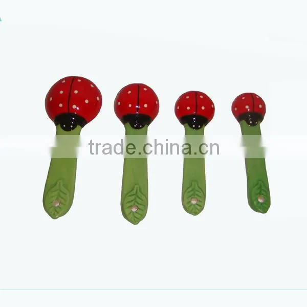 Hand-painted Ceramic Beatle Measuring Spoons