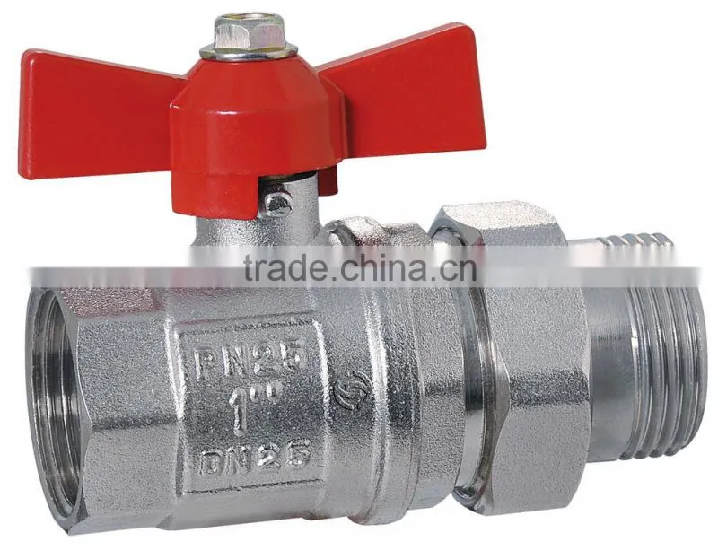 nickle-plating PN 25 ball valve
