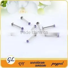 hot sale!fashion colorful labret free lip rings