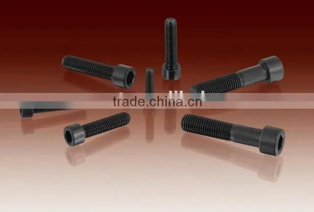 good quality manufacturer carbon steel DIN912 grade 4.8/8.8/10.9 zinc/black/plain socket head bolt