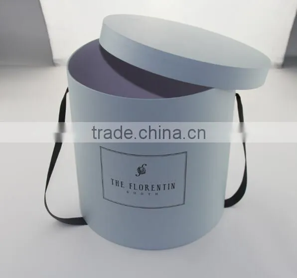 Shenzhen factory custom high quality round flower packaging cardboard box