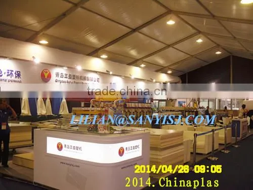 wood plastic composite production line/plastic foaming sheet making machine