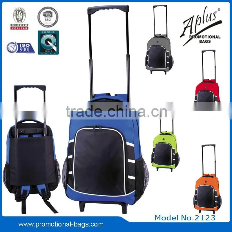 nice fashionable trolley backpack bag for teens