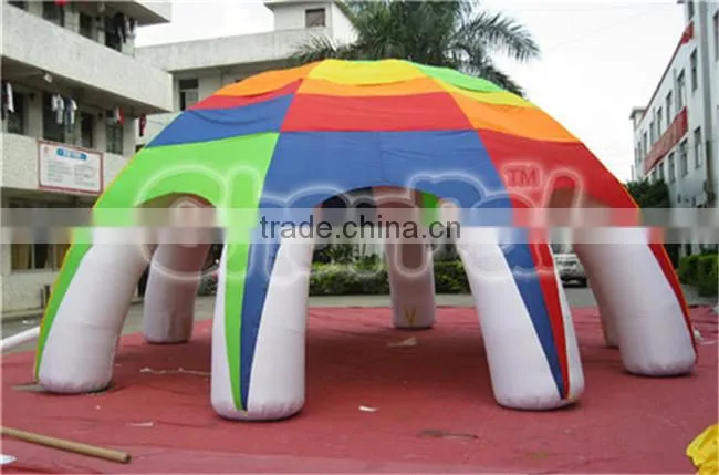 Inflatable gaint colorful advertising tent for outdoor