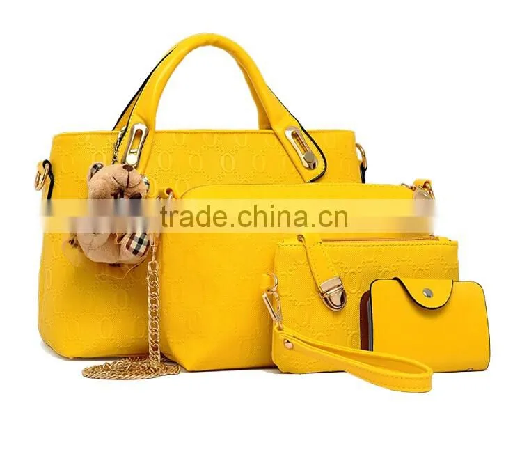 Vogue Cover Celebrity Wholesale Handbag 4pcs Fashion Lady Handbag 2016