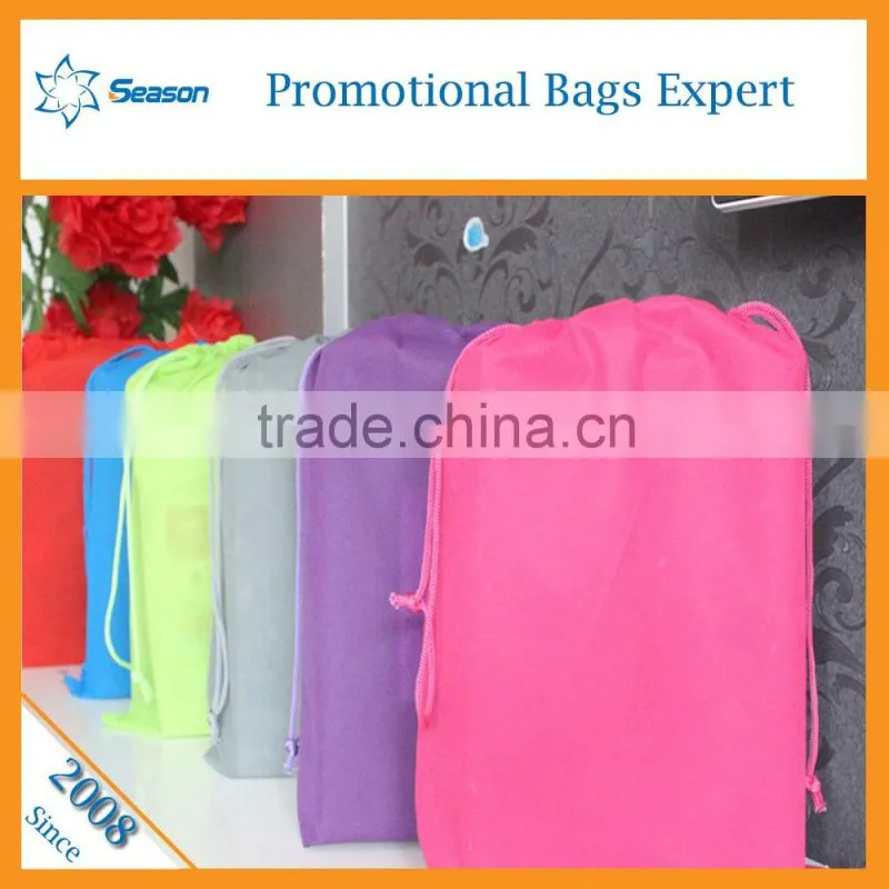 Wholesale cotton fabric drawstring bag/cotton drawstring bag custom logo