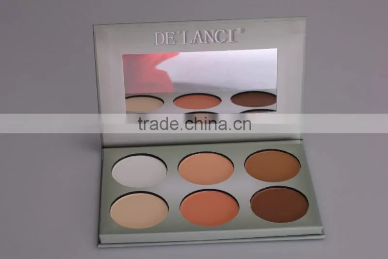 6-color and multicolor Pressed Powder and concealer powder