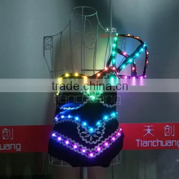 Remote Control Big Girl LED Sexy Night Club Wear