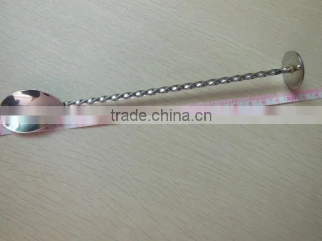 stainless steel cocktail stirrer, bar spoons, fruit muddler