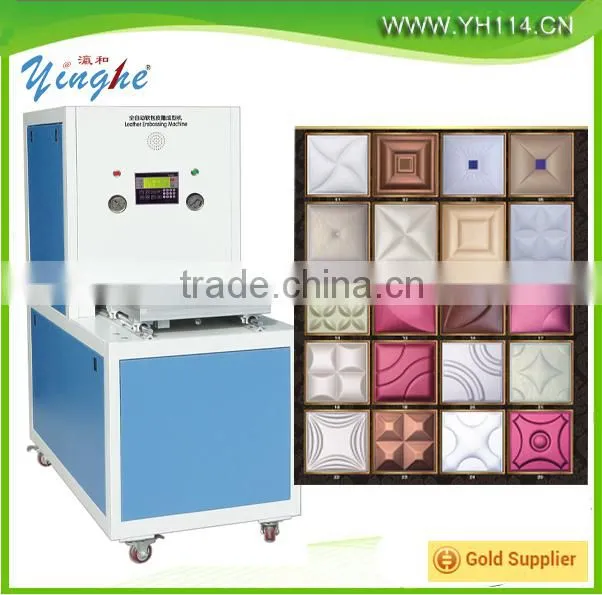 Leather wall panel Interior decoration pvc wall panel making machine New HOT products bring you new profit leather embossing