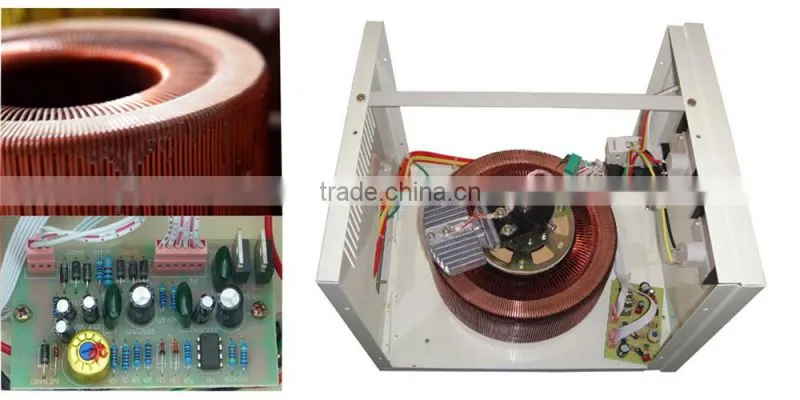 Full Copper Home single phase 50HZ/60HZ 220v SVC 0.5KVA~30KVA Servo Refrigerator Automatic Voltage Stabilizer manufacture