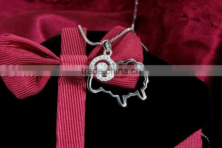 2015 Sheep shape jewelry 925 sterling silver italian costume jewelry
