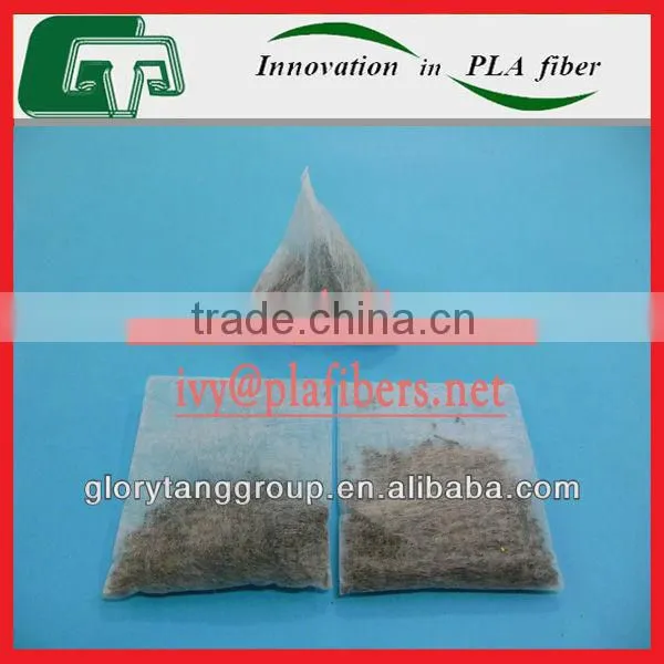 eco-friendly pla teabag made of pla nonwoven, pla teabag