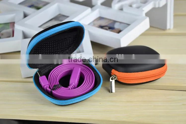 EVA Earphone Pouch With Zipper,Snakeskin Grain EVA Sunglasses Case