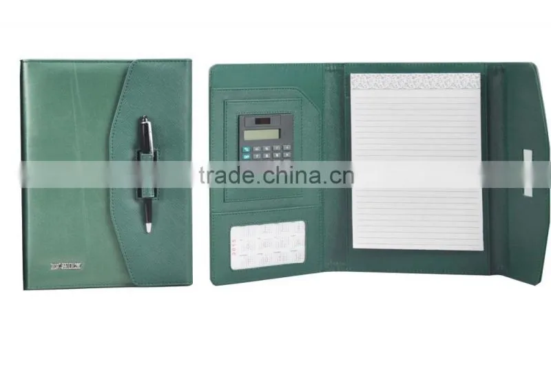 New designing travel organizer/leather portfolio/hard cover notebook/bulk stationery
