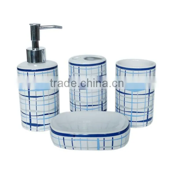 Home garden red bathroom accessories sets