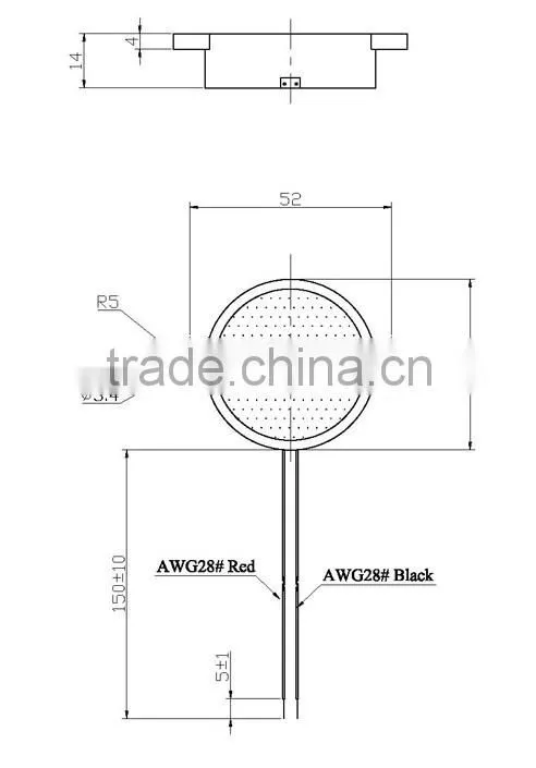 FBPT4414 ABS Loud Piezo Sound Buzzer 12V with Lead wire(FBELE)