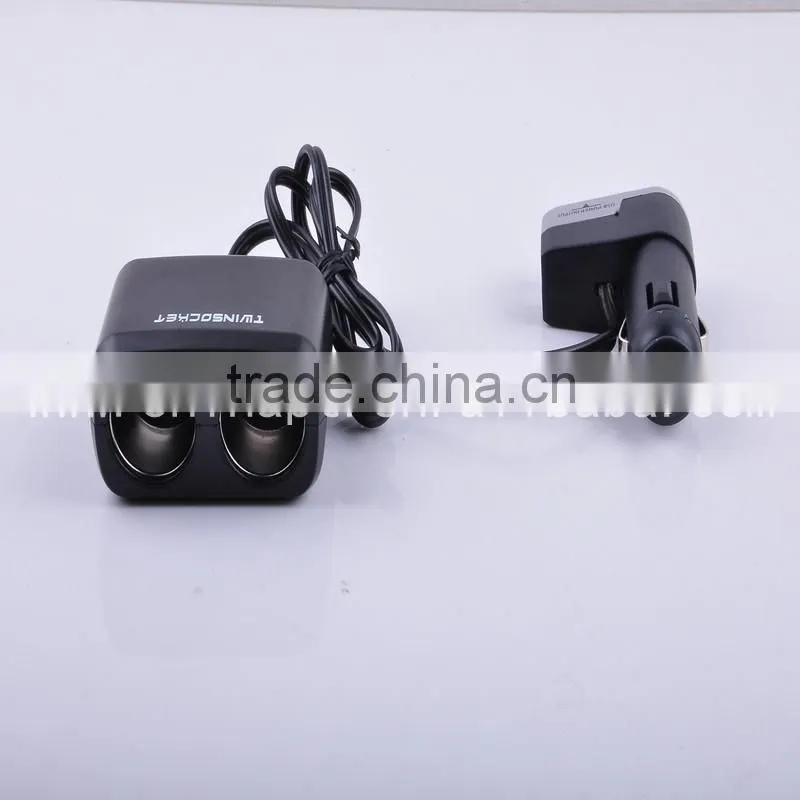 3 Way Toggle Switch Car Cigarette Socket Splitter