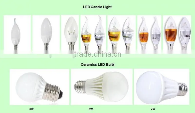 candle shape warm white 400lm 2.5w E14 led bulb filament