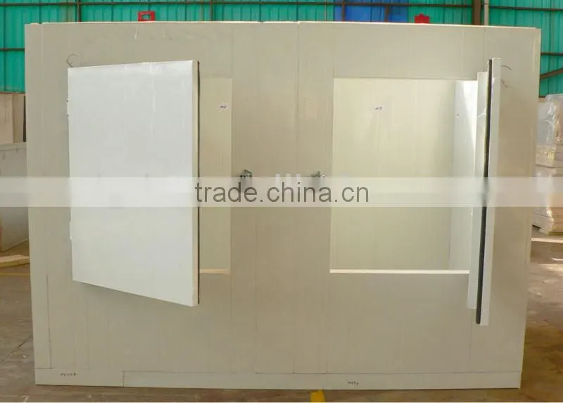 Flat pack & integrated cooling ice storage bin for outdoor use