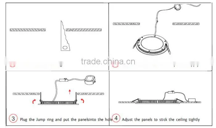 New Model CE factory price round led panel light