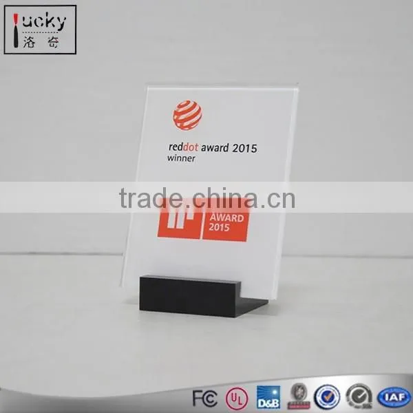 Red Acrylic Wall Holder With Two Pocket