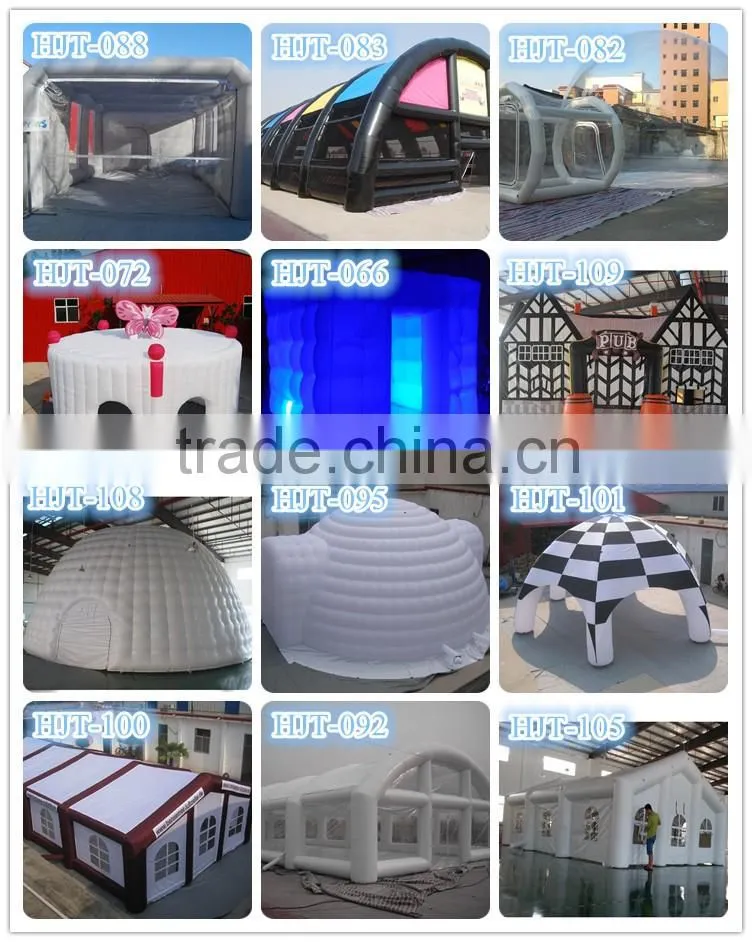 party decoration inflatable event tent inflatable house cube tent with led light