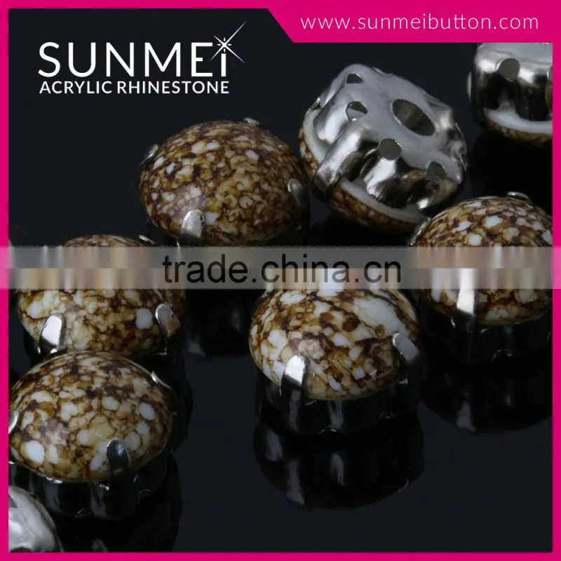 Made in Taiwan Products Dark Brown Flat Plastic Beads for Decorations